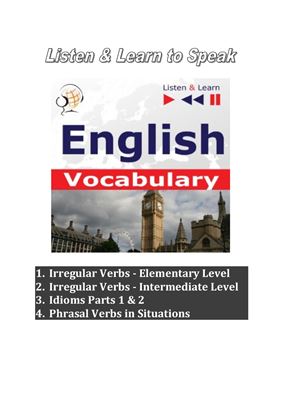 Listen & Learn to Speak. English Vocabulary